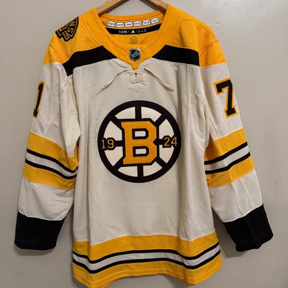 Adidas NHL Boston Bruins 100th Taylor Hall 3rd Jersey Hockey IM8293 Mens $230